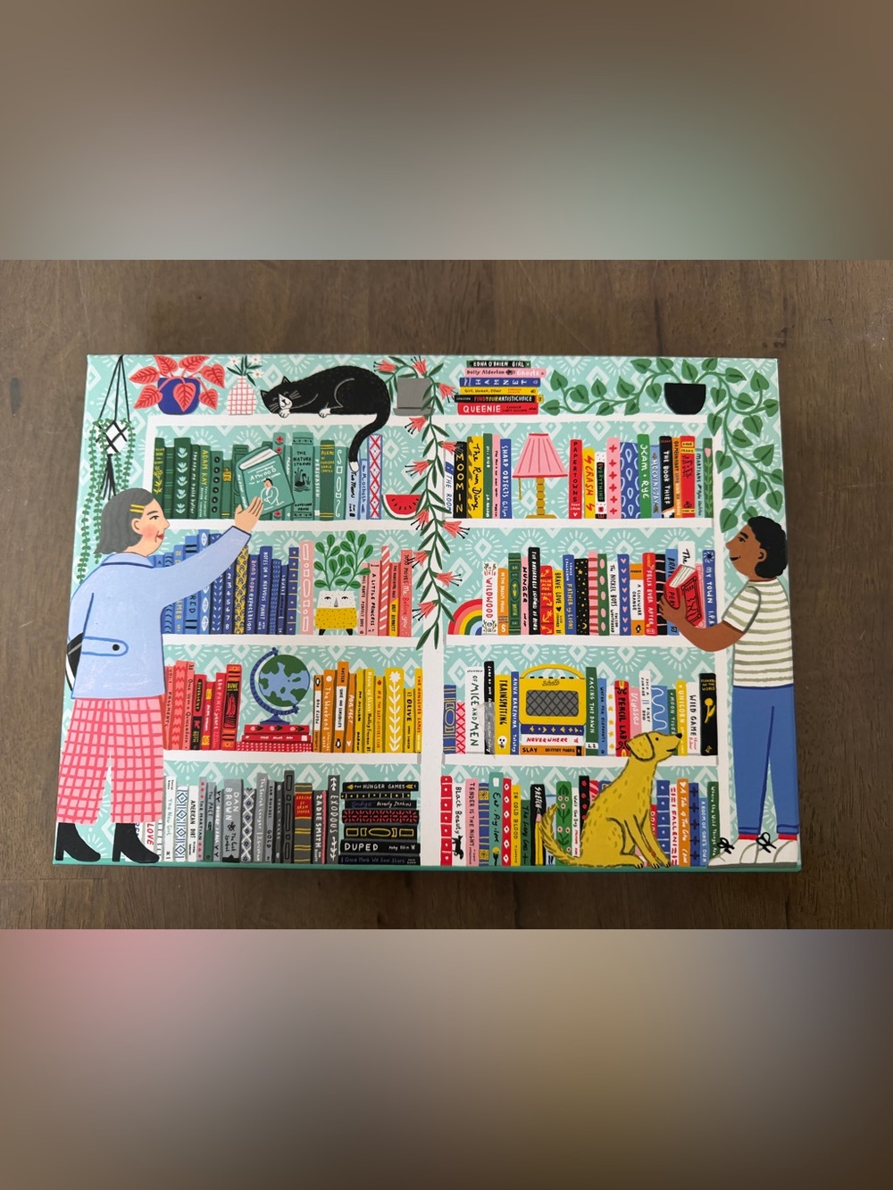Workman Book Nerd Bookshelf Design 1000 Piece Interlocking Cardboard Puzzle 2021